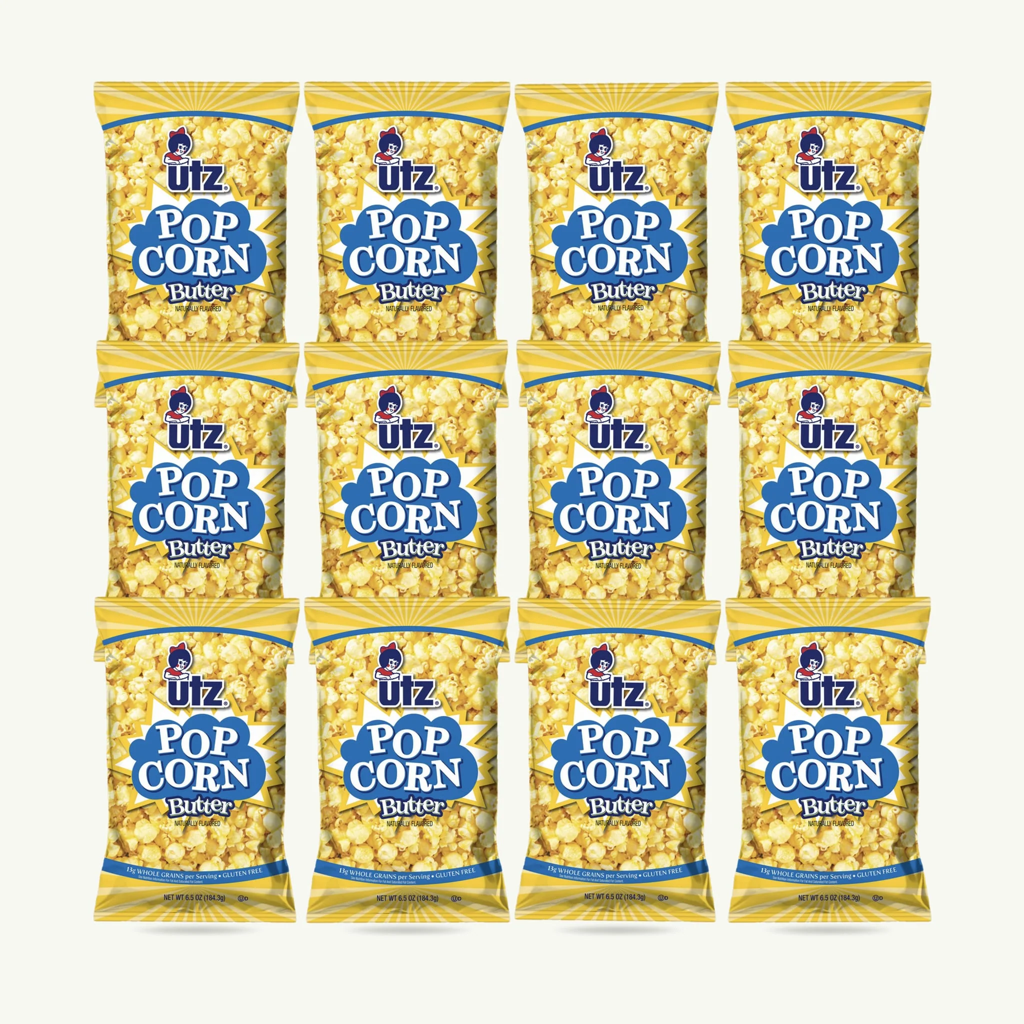 Utz Butter Popcorn — 12-pack grid image, size variant