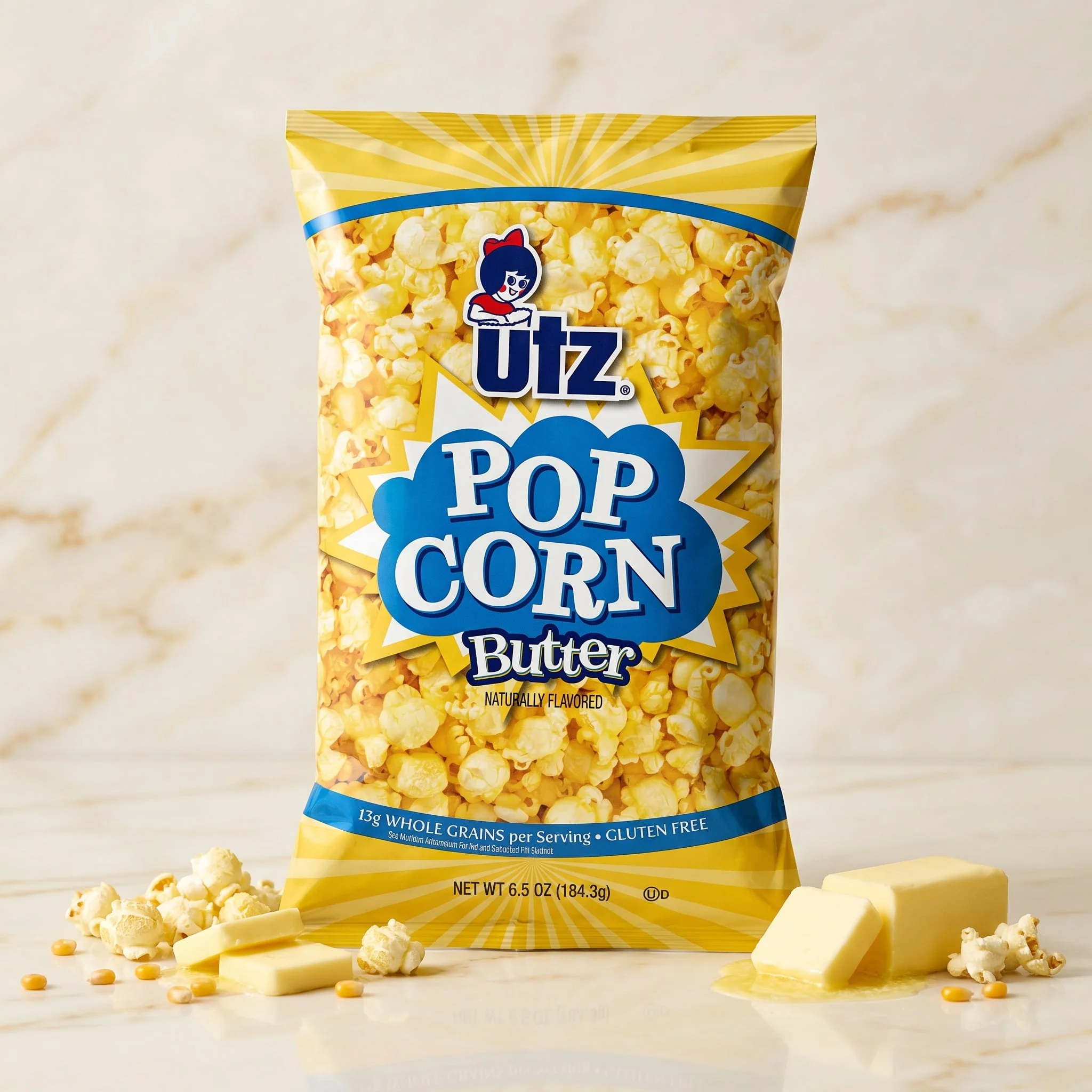 Utz Butter Popcorn — luxe render